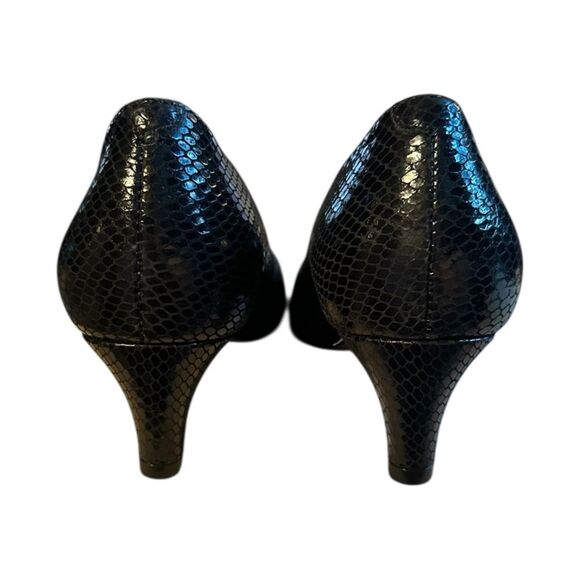 Walking Cradles Women's Joy Dress Pump. Leather Snakeskin Texture. Size 7.5 EUC - Picture 4 of 8